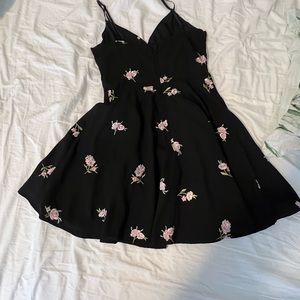 Black Formal dress with flowers